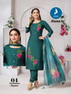 Jiana By Kaya Roman Top With Bottom Dupatta Wholesale Clothing Distributors In India